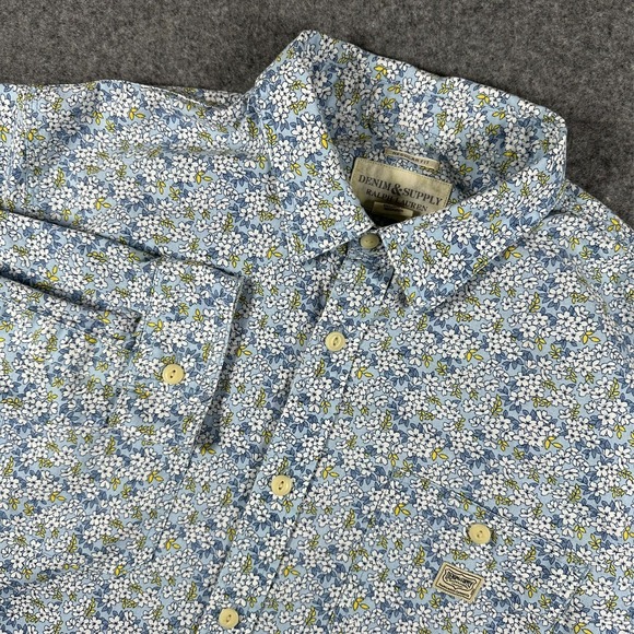 Denim & Supply Ralph Lauren Other - Denim & Supply Ralph Lauren Button Up Shirt Floral AOP Pockets Men's XL